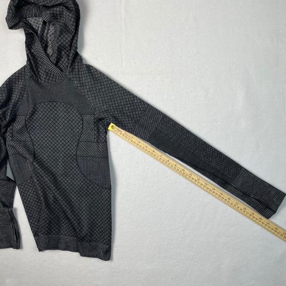 Lululemon Hooded Knit Pullover Thumbholes Slim Fit - Picture 7 of 8